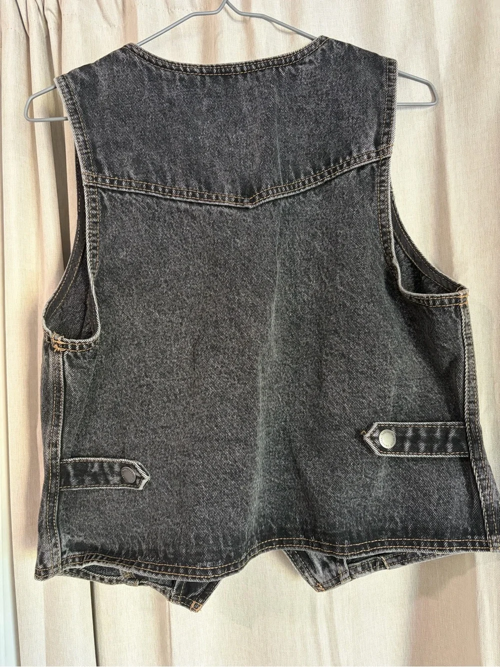 Universal Thread Black Denim Vest NWT Size 12
